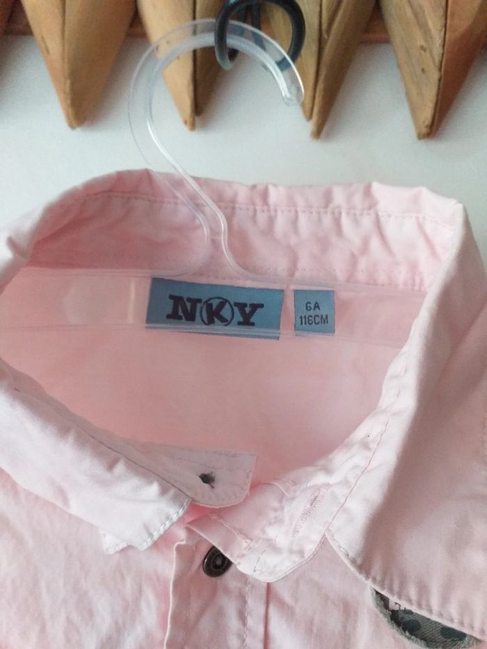 Chemise rose pâle 6 ans - photo numéro 3
