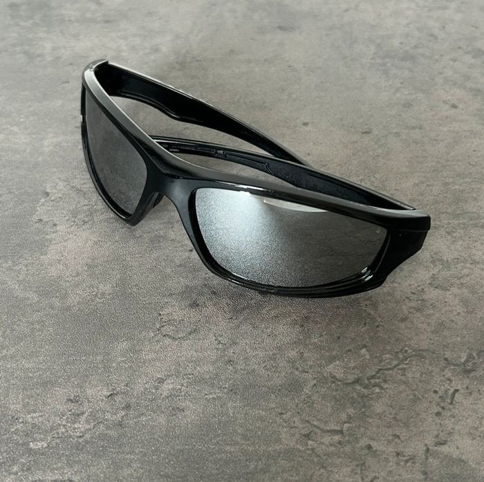 Lunettes Noires Effet Miroir - photo numéro 3