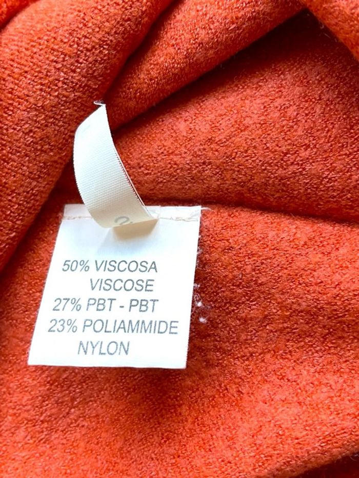 Pull tunique brique/terracotta Linea Cinque taille S - photo numéro 5