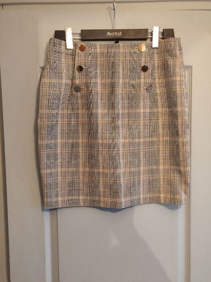 Jupe à petits carreaux