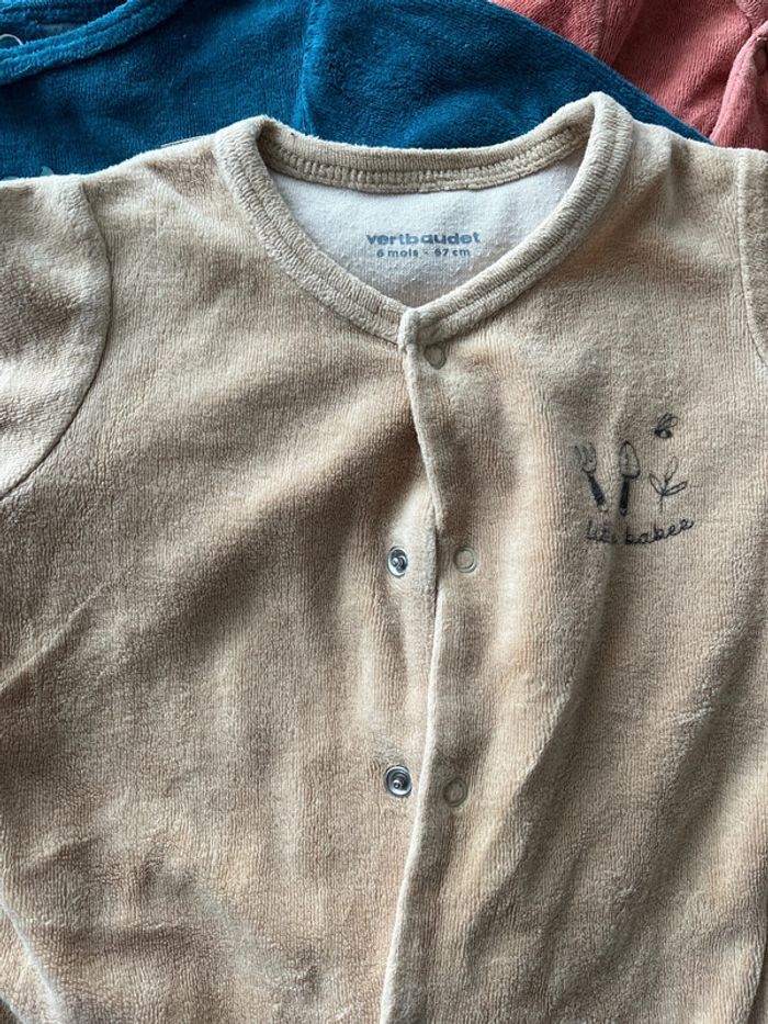 Lot 3 pyjamas velours - photo numéro 2