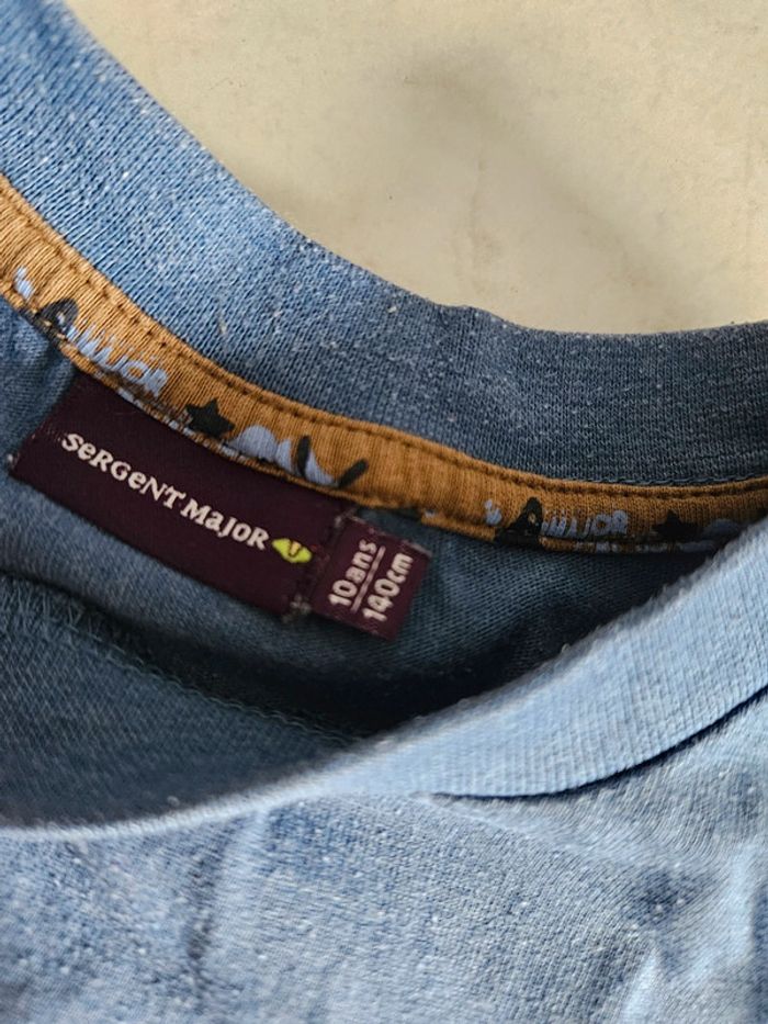 T-shirt ml garçon 10 ans Sergent major U24 - photo numéro 4