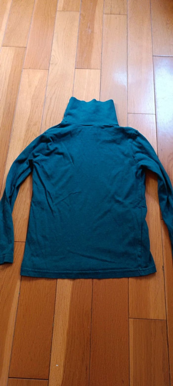 Pull col roulé manches longues gris Okaïdi 8 ans - photo numéro 4