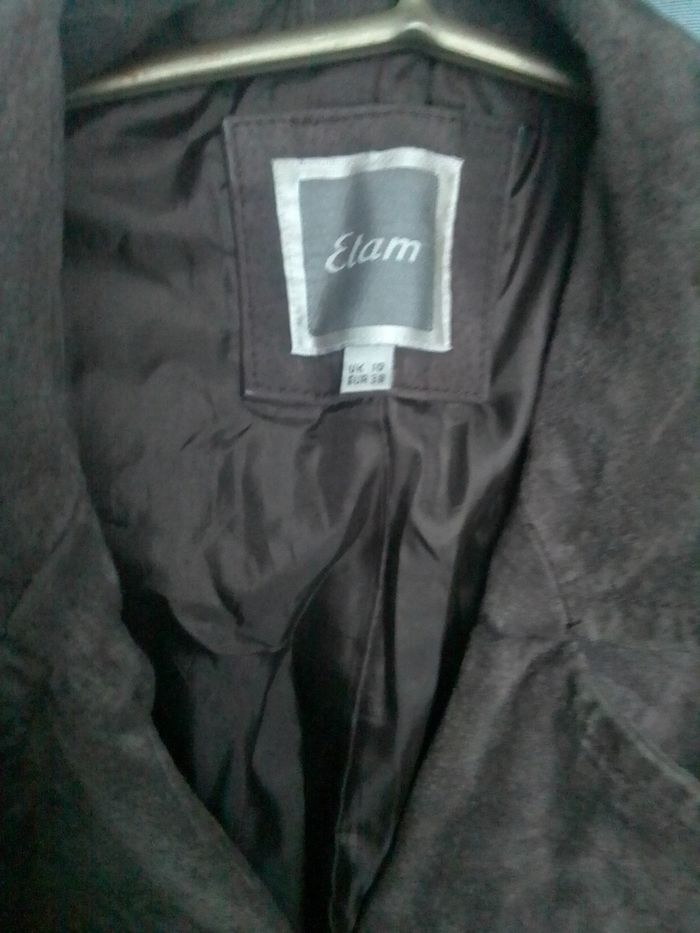 Veste trench en cuir Étam - photo numéro 3