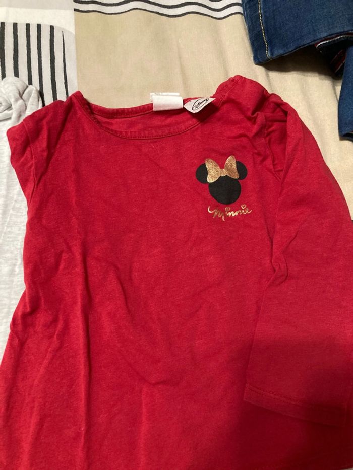 Lot de 3 tee shirt minnie manches longues bébé fille - photo numéro 3