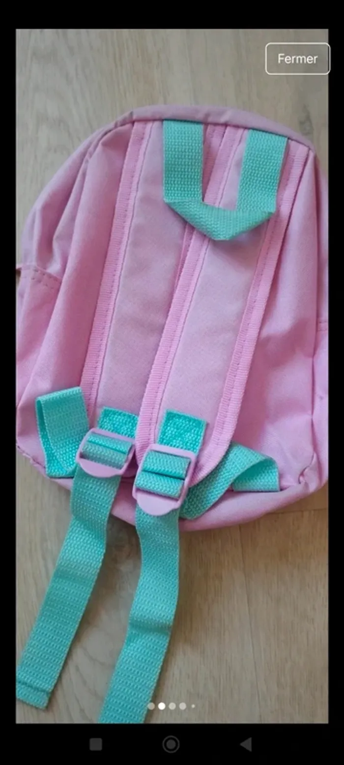 Cartable sac a dos Minnie rose - photo numéro 2