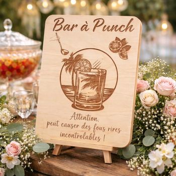 Pancarte bar à punch 