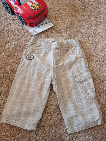 Pantalon à carreaux 3 mois