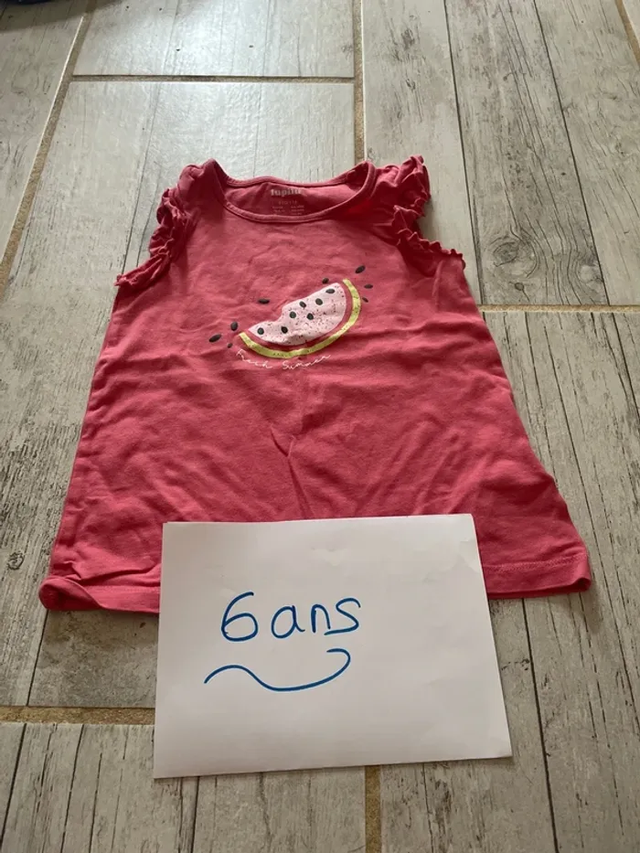 Très joli débardeur été fille 6 ans