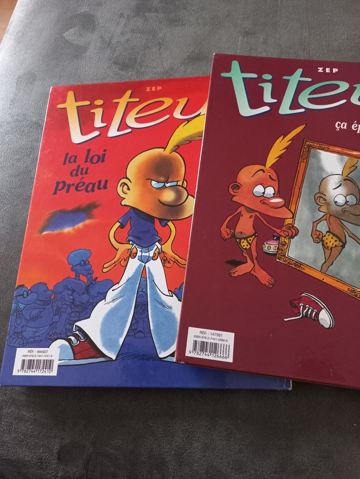 Lot 2 albums doubles titeuf tome 2 3 8 9 - photo numéro 2