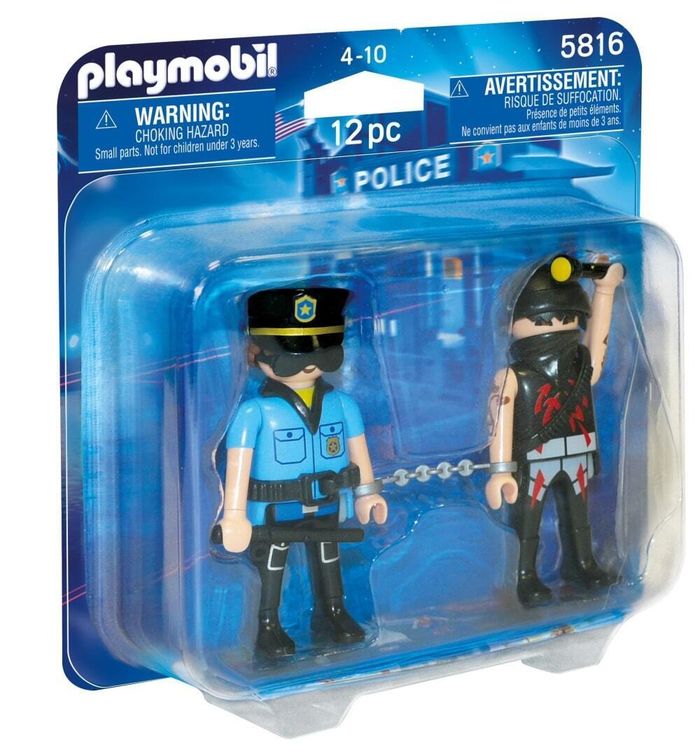 PLAYMOBIL 5816 Duo Pack Policier et bandit