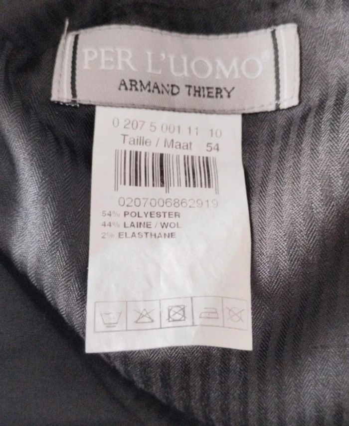Pantalon de costume noir Armand Thiery taille 54 - photo numéro 4