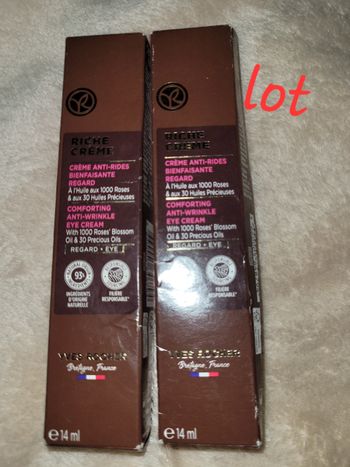 Lot Crèmes anti rides bienfaisante regard neuf