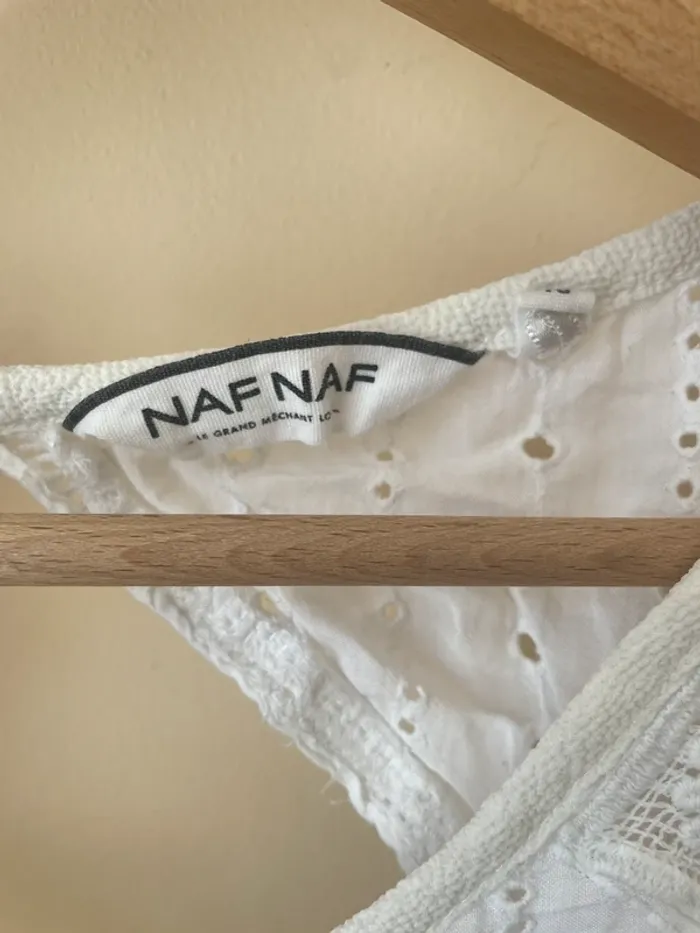 T shirt dentelle blanc - photo numéro 2