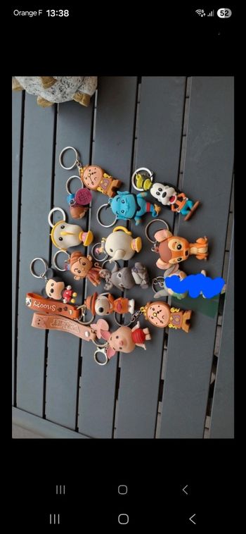 Lot porte clef Disney