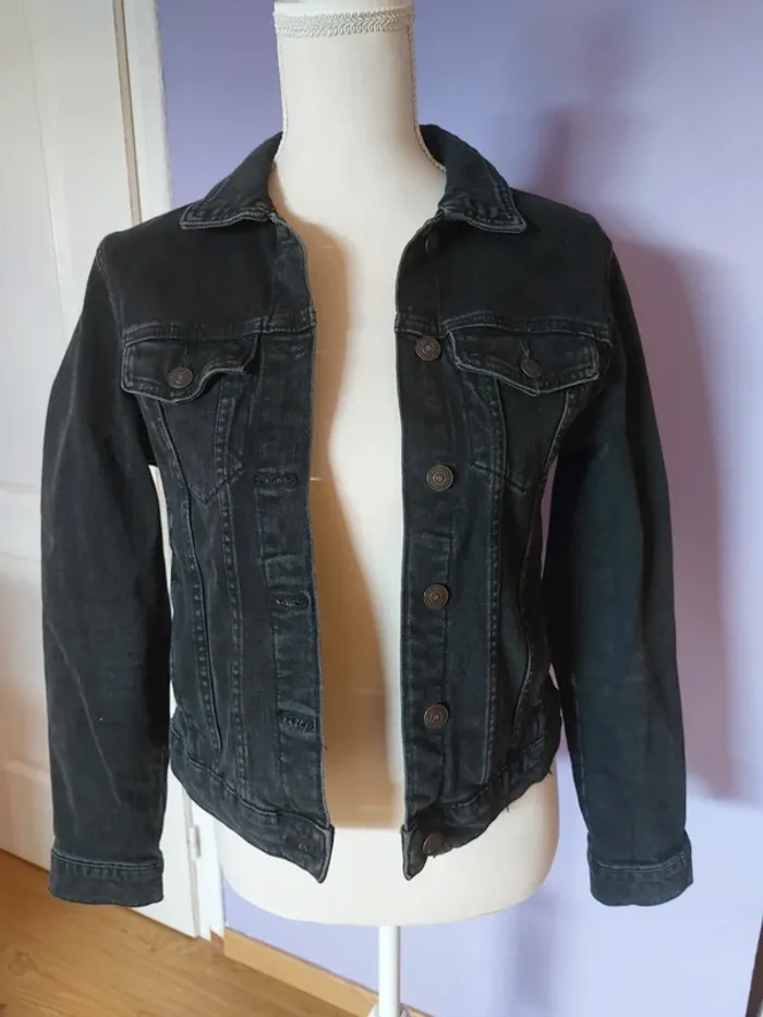 Veste en  jean noire