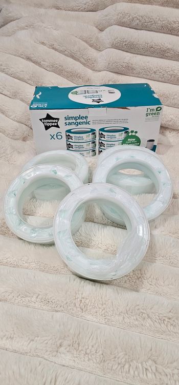 Lot de 4 +1 recharges originales Simplee Sangenic Tommee Tippee