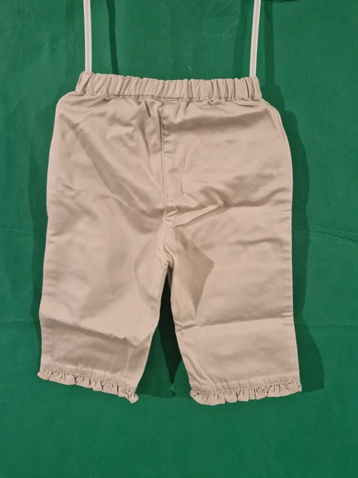 Pantalon beige 6 mois (67 cm) Petit Bateau - photo numéro 2