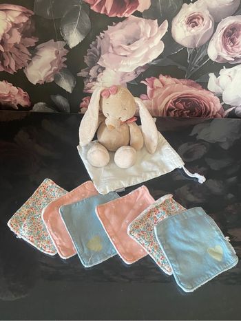 6 CARRÉS / LINGETTES COTTON LAVABLES - VERTBAUDET
