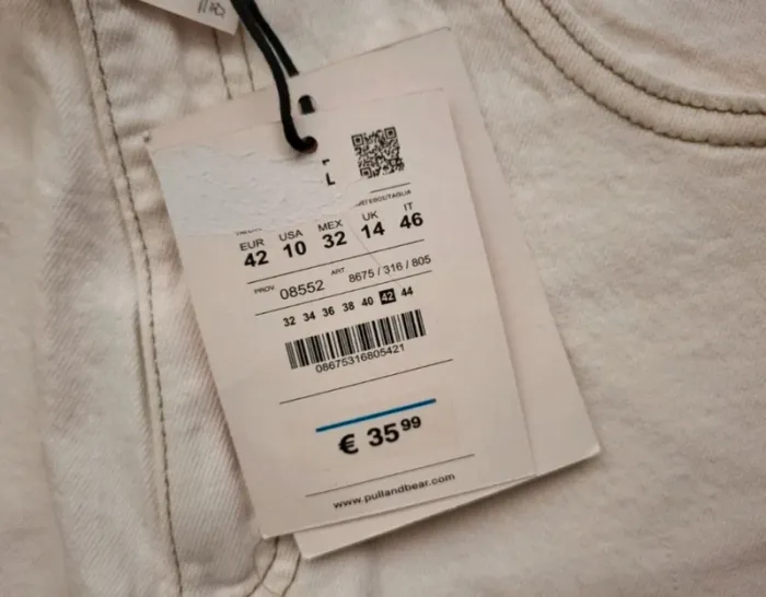 Jean blanc droit - photo numéro 4