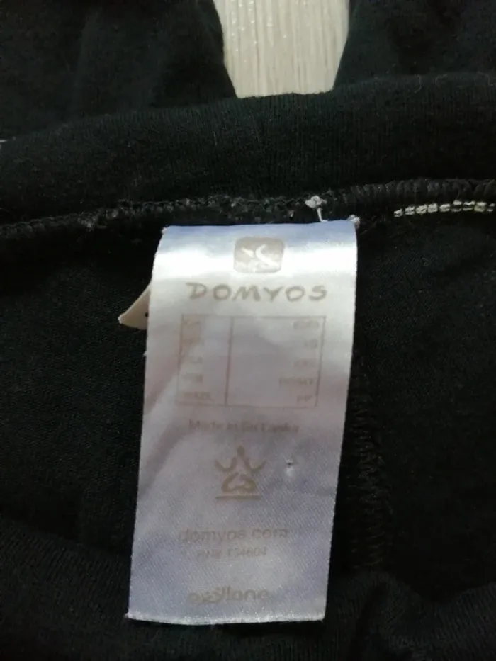 Pantacourt de sport noir resserré aux chevilles lien a nouer / domyos / (XS) - photo numéro 3