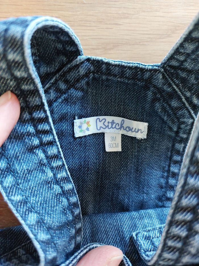 Ensemble salopette et t-shirt manches longues 3 mois - photo numéro 4