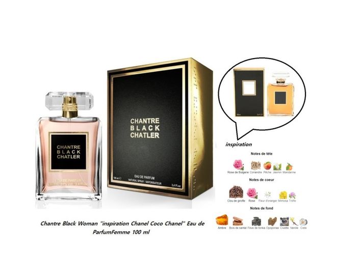Chantre Black Woman "inspi Coco C " Eau de Parfum Femme 100 ml - photo numéro 2