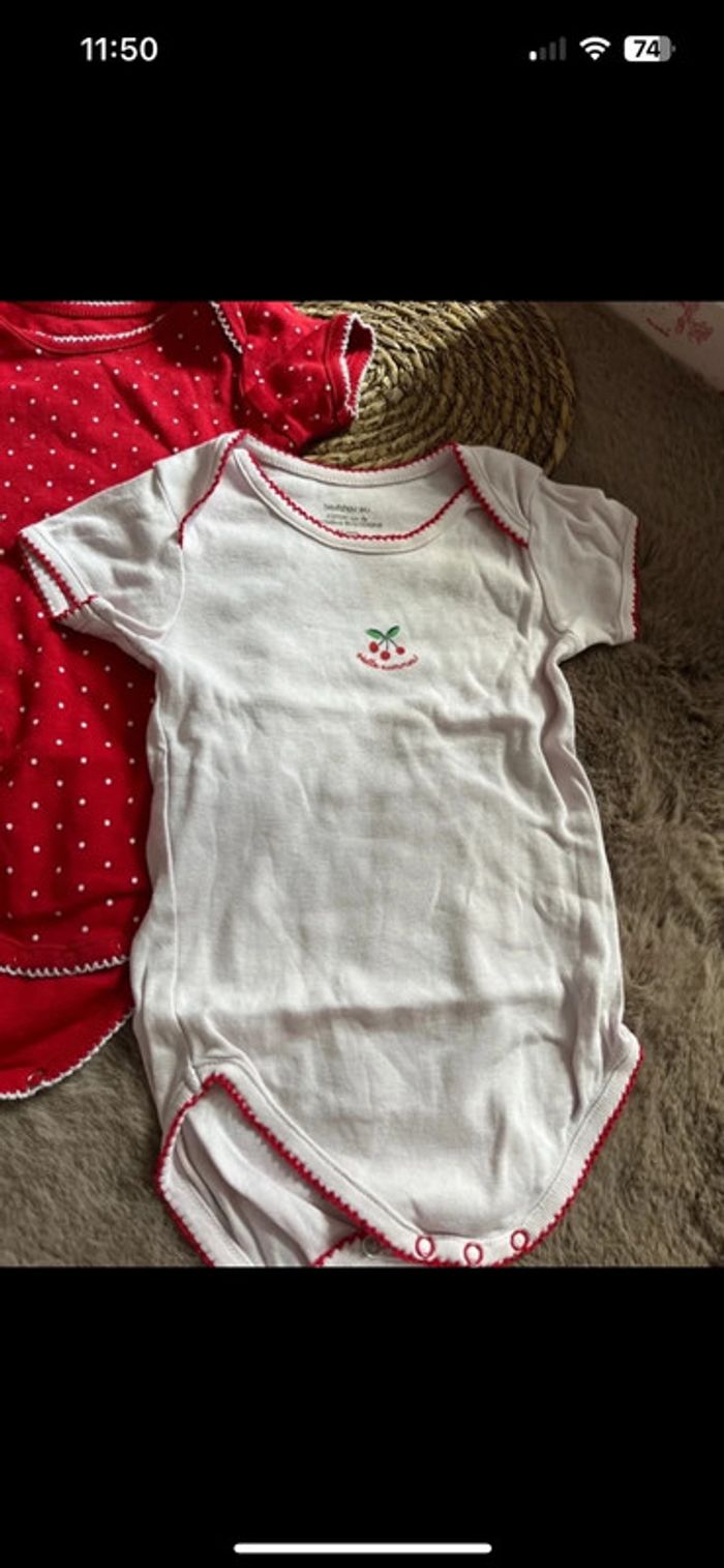 🌹lot de 3 body manche courte bout’chou - photo numéro 3