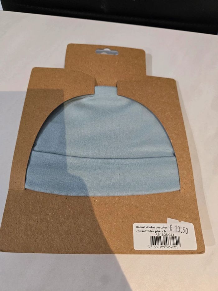 Bonnet naissance garcon - photo numéro 2