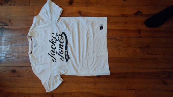 T-shirt blanc Jack and Jones taille L