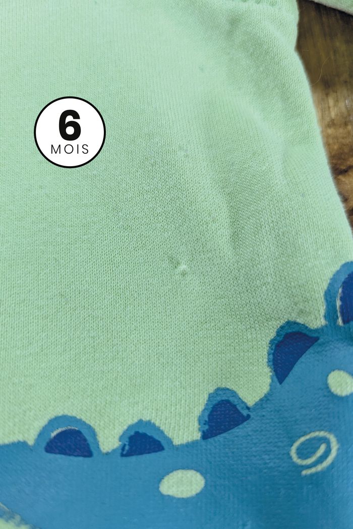 Gilet zippé / Sweat à capuche dinosaure 6 mois - photo numéro 4