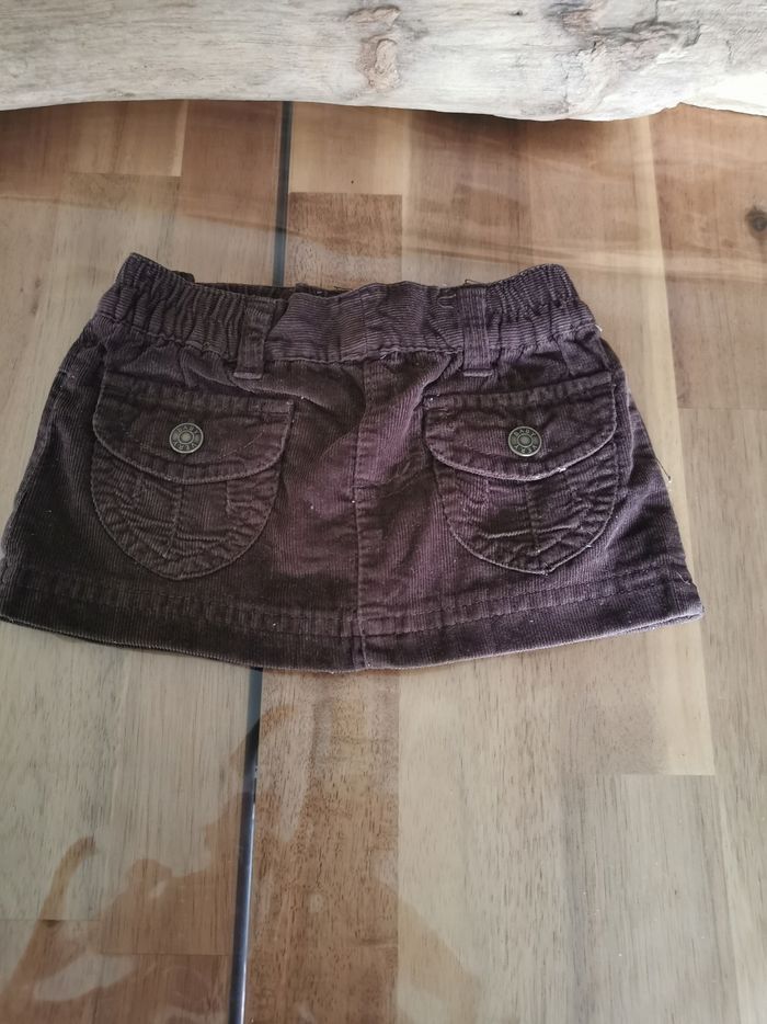 Jupe velours bébé fille taille 3 mois benetton - photo numéro 2