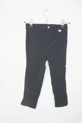 Pantalon d'équitation noir à côtes Geologic 6 ans