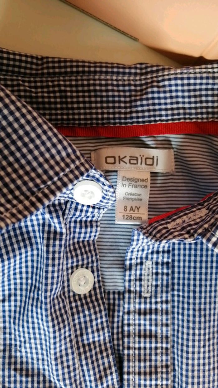 Chemise petits carreaux okaidi - photo numéro 3