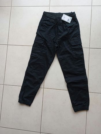 Pantalon cargo  neuf H&M  noir 12-13 ans garçon