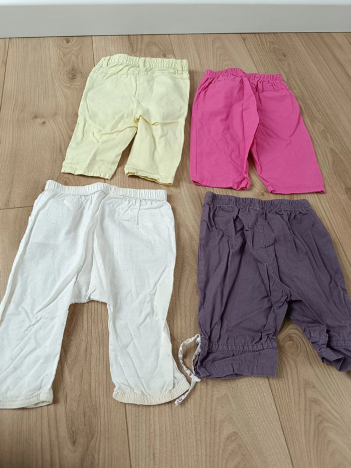 Lot 3 pantalons 6 mois fille léger printemps - photo numéro 2