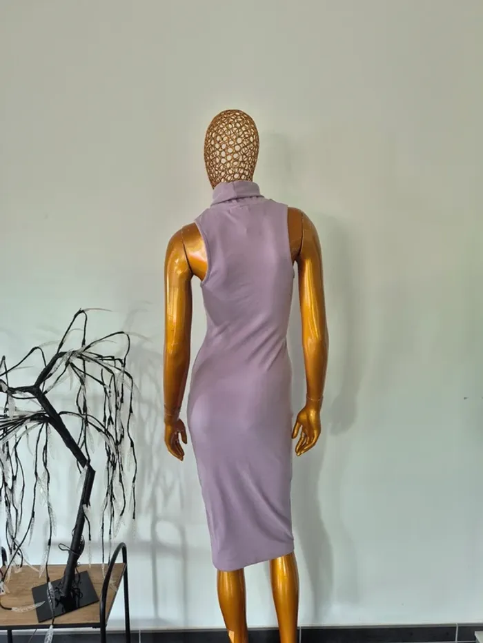 Robe Longue col roulé Lila Femme Taille S/36 - photo numéro 2
