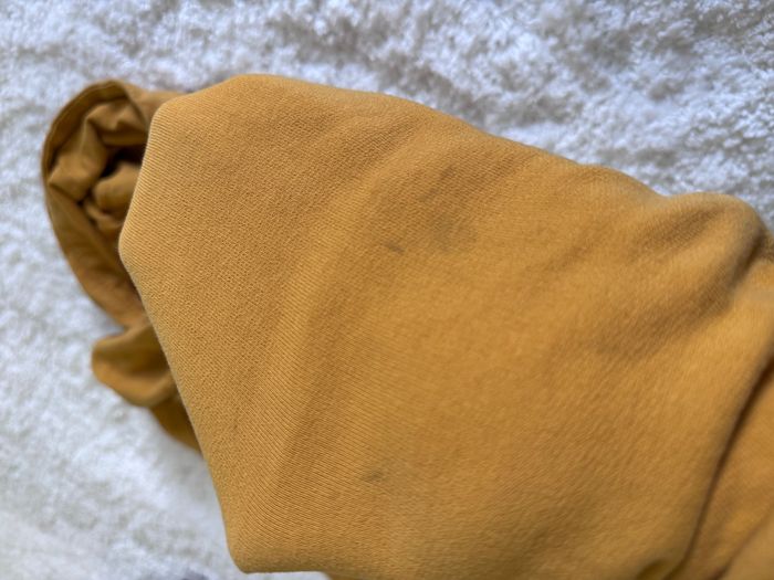 Sweat à capuche Tape à l'Œil taille 8 ans (128 cm) - Moutarde - Petites taches - photo numéro 6