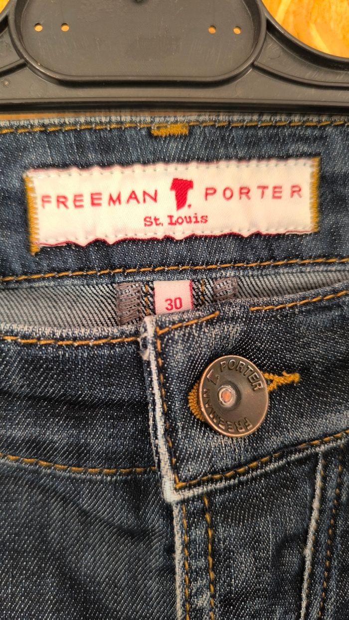 Freeman T.Porter jean pantacourt femme L/40 - photo numéro 3