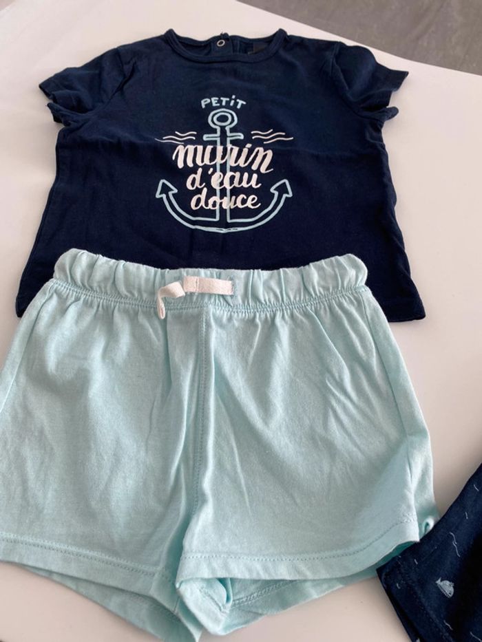 Lot deux ensembles shorts débardeurs - photo numéro 6