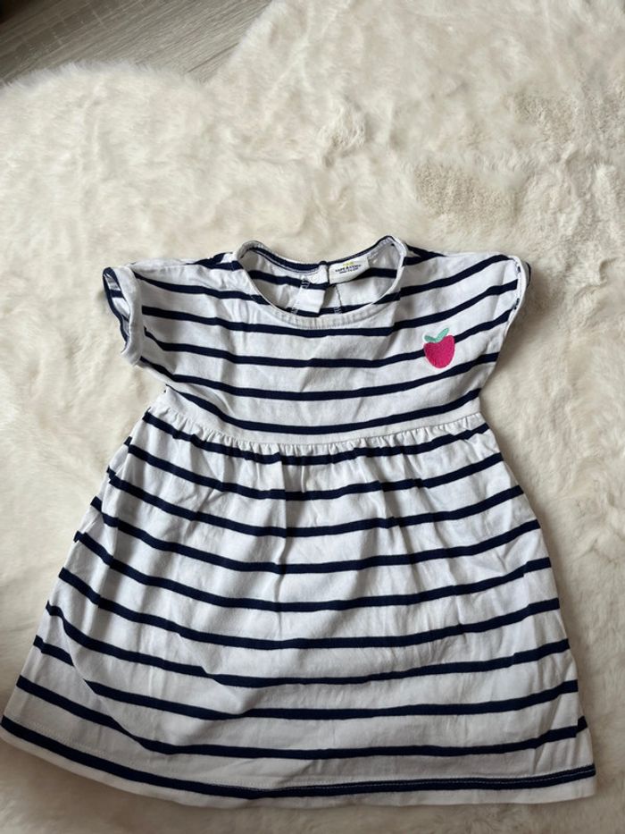 Robe marinière 12 mois bébé fille