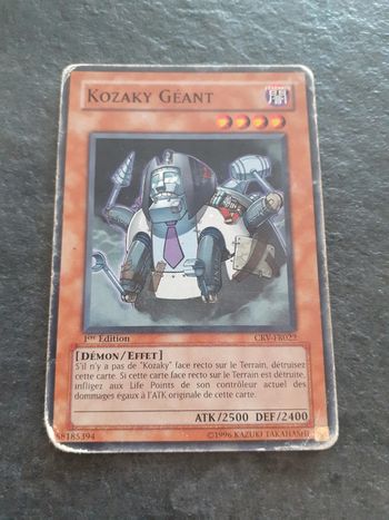 Carte Yu-Gi-Oh ! Kozaky Géant CRV-FR022