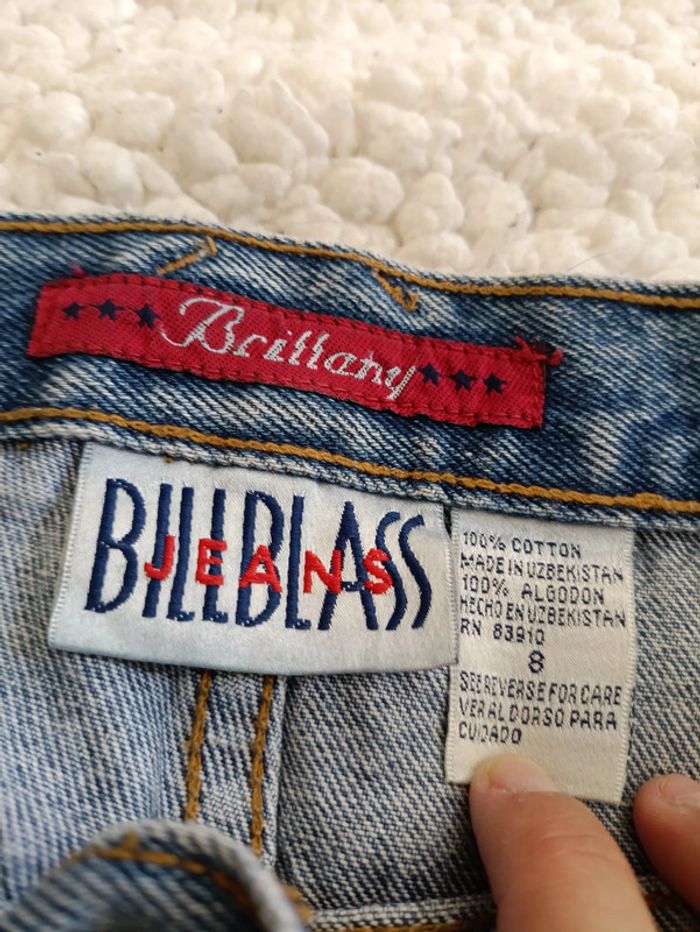 Jean Strass vintage Bill Blass à strass coupe droite taille 38 - photo numéro 3