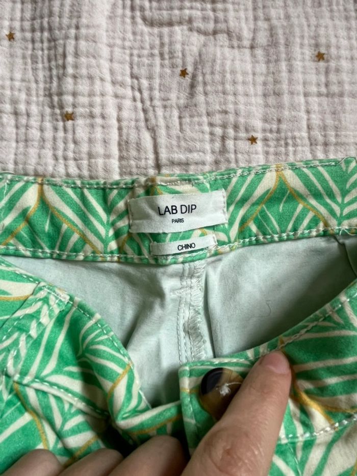 Pantalon Chino à motif vert – Lab Dip Paris – Taille 28 - photo numéro 2