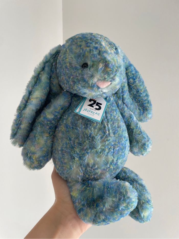 Peluche Jellycat Bashful Luxe Bunny Azure 💙 - photo numéro 10