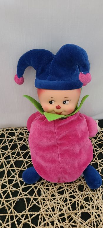 Peluche vintage arlequin les toufous