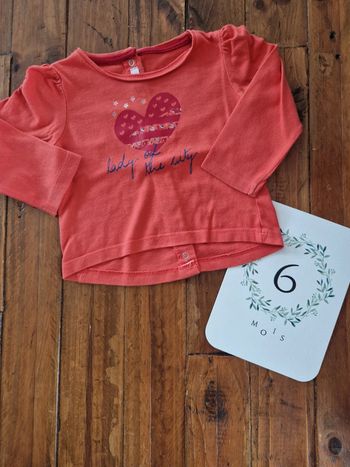 T-shirt manches longues 6 mois