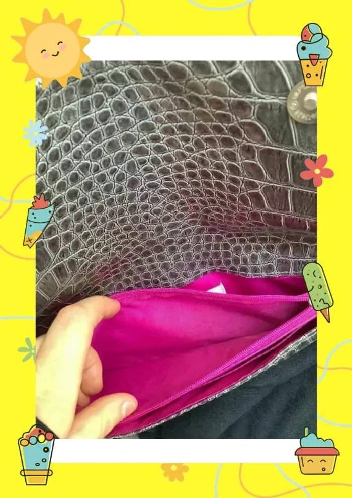 Sac à bandoulière gris foncé pochette Design by cmp - photo numéro 10