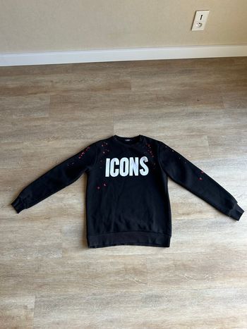 Sweat Uniplay “ICONS” noir made in Italy