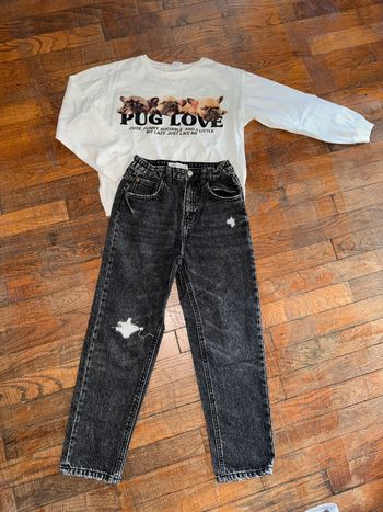 T-shirt et jeans Zara 10 ans